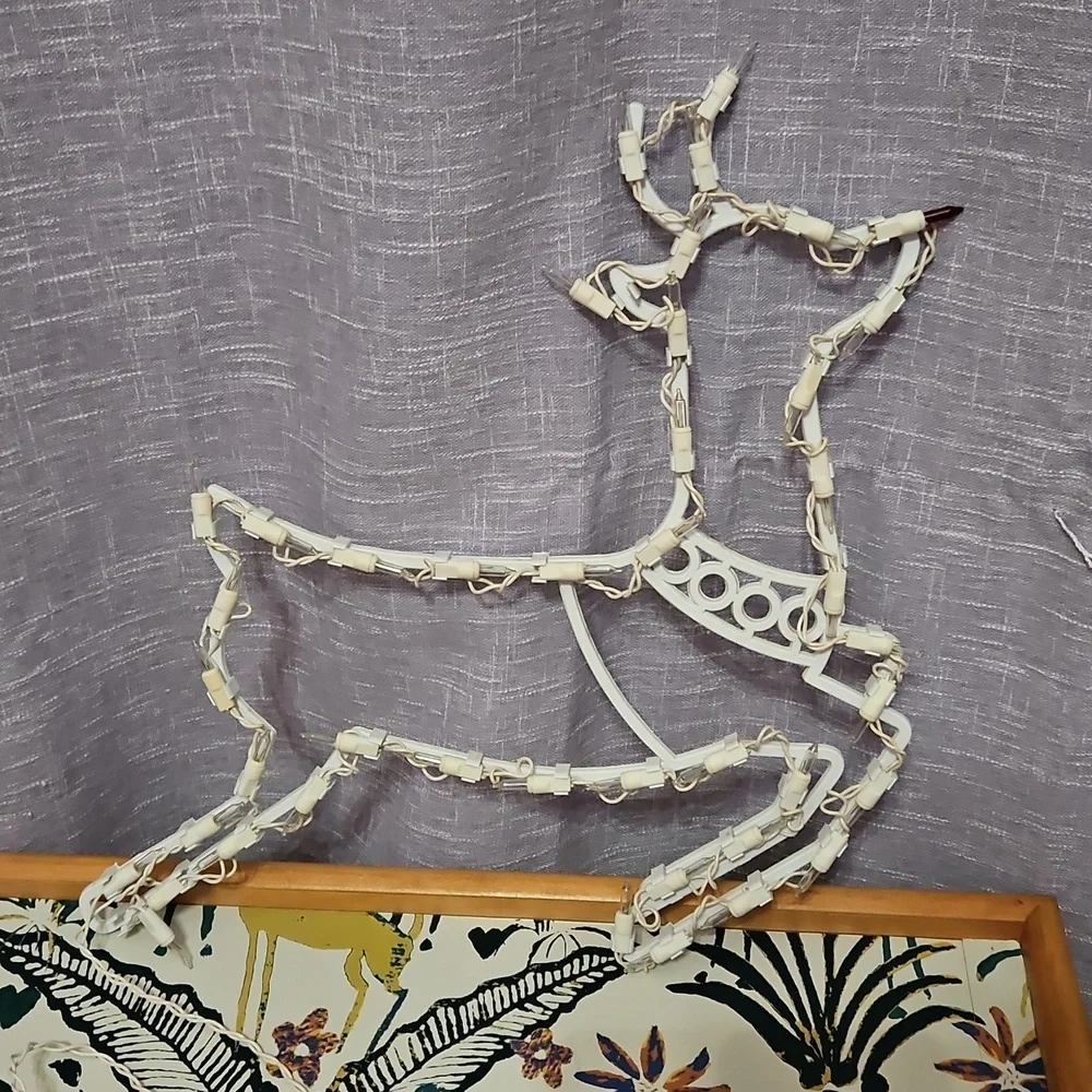 Festive Reindeer Holiday Light Decoration